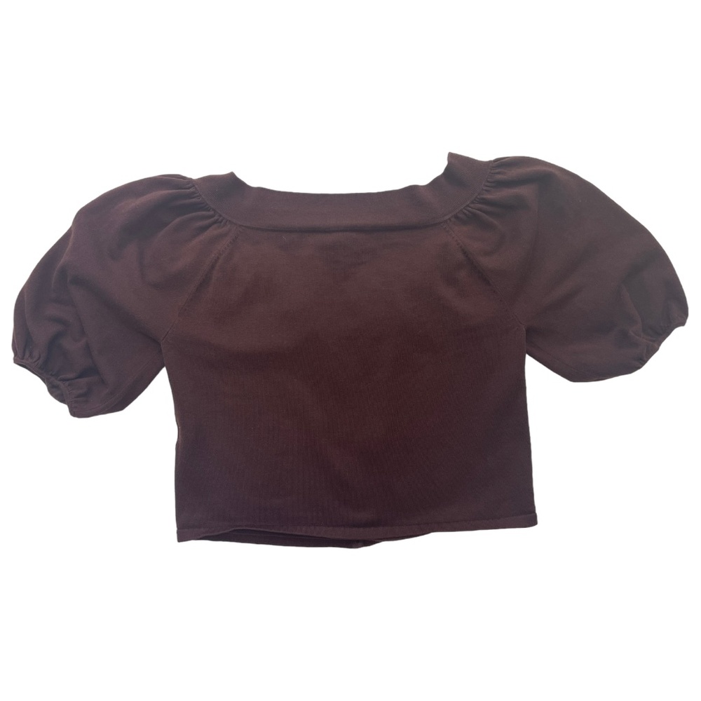 Antonio Melani Off-The-Shoulder Top Sweater Silk and Cotton Blend Size XS - Picture 7 of 12